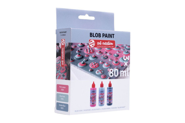 BLOB PAINT SET PINK 3X80ML