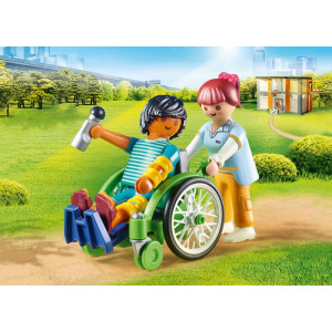 Playmobil City Life Ασθενής Με Καροτσάκι 70193