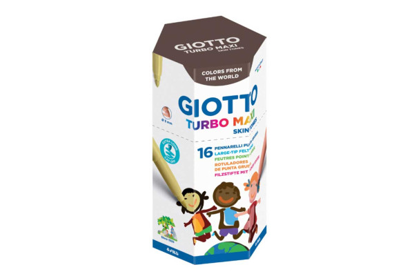 Giotto Skintones Μαρκαδόροι Turbo Maxi 16τμχ