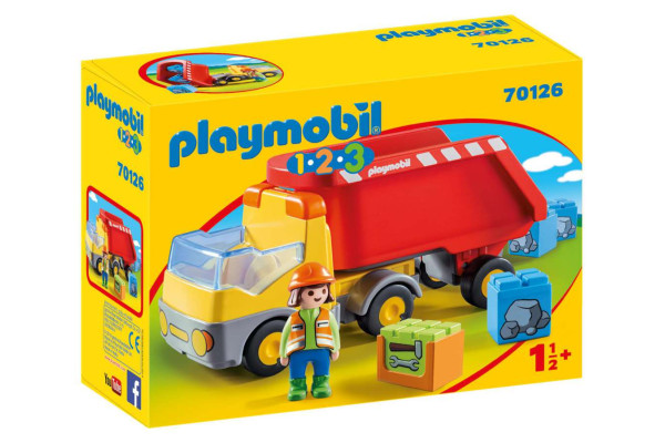 PLAYMOBIL Ανατρεπόμενο Φορτηγό με εργάτη