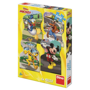 PUZZLE MICKEY ΣΤΗΝ ΠΟΛΗ 4Χ54 ΤΕΜ. ΠΑΖΛ Dino