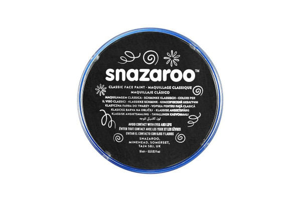 SNAZAROO 18ML ΚΡΕΜΑ FACE PAINTING CLASSIC BLACK