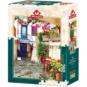 PUZZLE 260 ART COURTYARD WITH FLOWERS