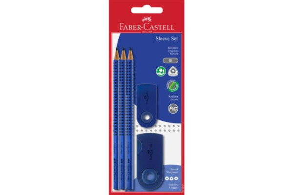 Blister Faber Castell Grip-Sleeve BLUE