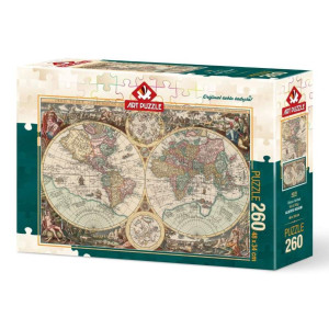 PUZZLE 260 ART WORLD MAP