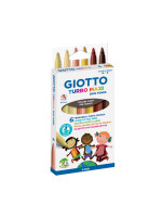 Giotto Skintones Μαρκαδόροι Turbo Maxi 6τμχ