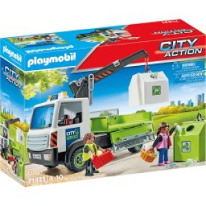 PLAYMOBIL City Life  Όχημα Περισυλλογής Κάδων Ανακύκλωσης Γυαλιού 71431