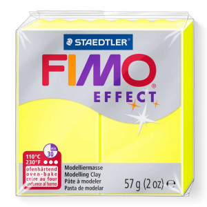 STAEDTLER ΠΗΛΟΣ FIMO 8010-101 EFFECT NEON 57gr YELLOW