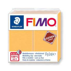 STAEDTLER ΠΗΛΟΣ FIMO LEATHER EFFECT 8010-109 57gr SAFRAN YELLOW