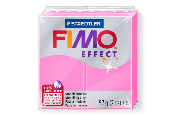 STAEDTLER ΠΗΛΟΣ FIMO 8010-201 EFFECT NEON 57gr PINK