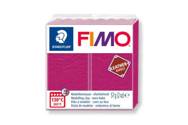 STAEDTLER ΠΗΛΟΣ FIMO LEATHER EFFECT BERRY  8010-229 57gr