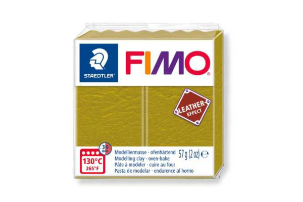 STAEDTLER ΠΗΛΟΣ FIMO LEATHER EFFECT OLIVE  8010-519 57gr