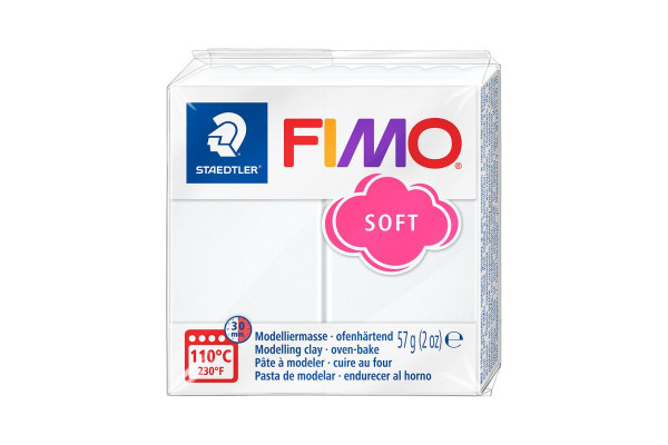 STAEDTLER ΠΗΛΟΣ FIMO 8020-0 SOFT WHITE 57gr