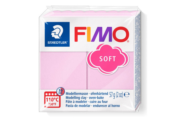 STAEDTLER ΠΗΛΟΣ FIMO 8020-205  SOFT LIGHT PINK 57gr