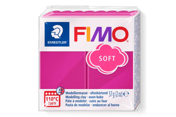 STAEDTLER ΠΗΛΟΣ FIMO 8020-22 SOFT RASPBERRY 57gr