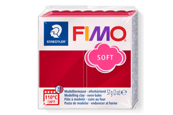 STAEDTLER ΠΗΛΟΣ FIMO 8020-26 SOFT CHERRY RED  57gr