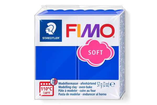 STAEDTLER ΠΗΛΟΣ FIMO 8020-33 SOFT BRILLIANT BLUE 57gr