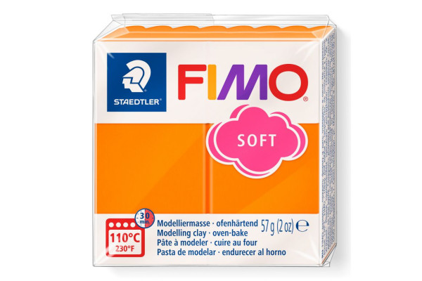 STAEDTLER ΠΗΛΟΣ FIMO 8020-42 SOFT TANGERINE  57gr