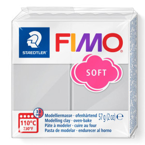 STAEDTLER ΠΗΛΟΣ FIMO 8020-80 SOFT DOLPHIN GREY 57g