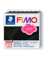 STAEDTLER ΠΗΛΟΣ FIMO 8020-9 SOFT 57gr ΜΑΥΡΟ